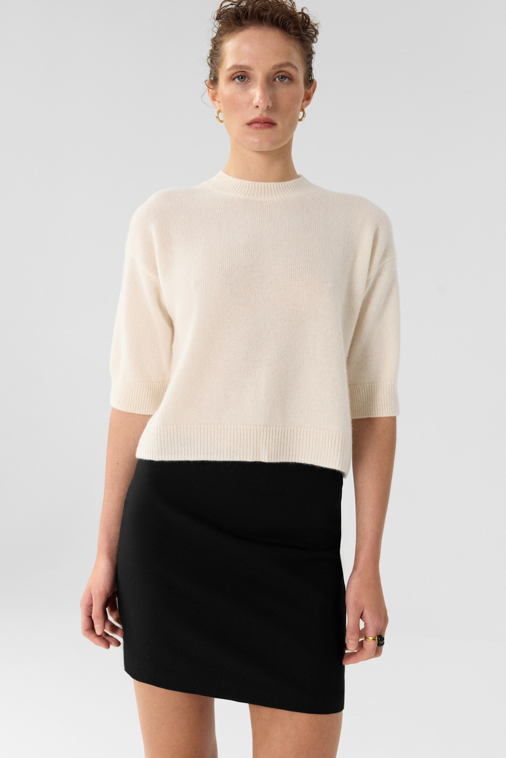 Salma Cloud crew neck sweater in Cashmere