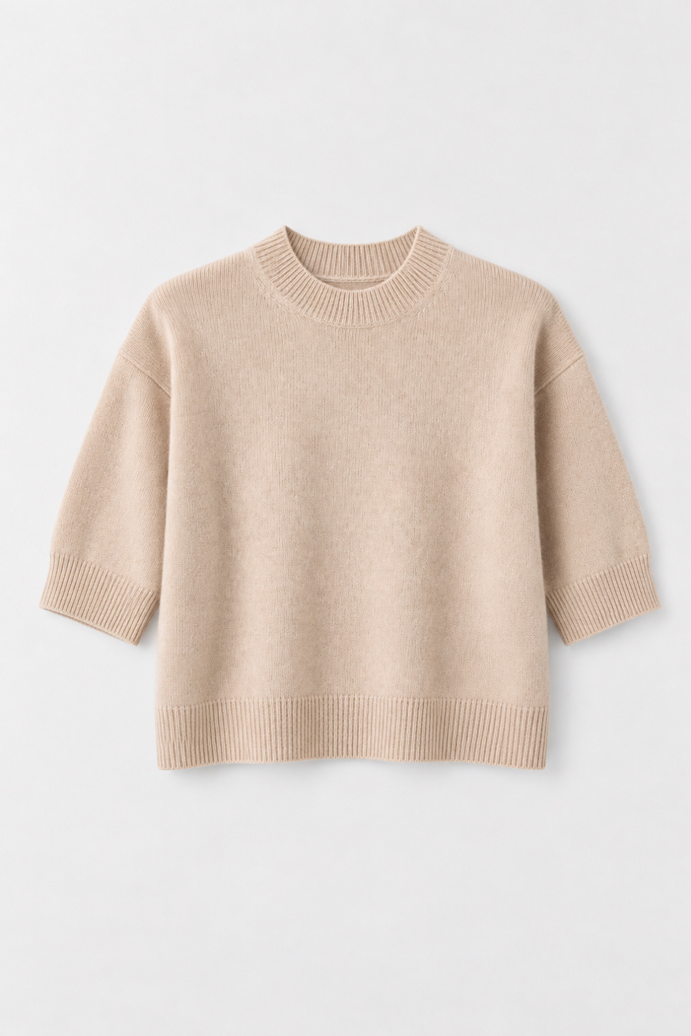 Salma Truffle crew neck sweater in Cashmere